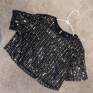 Sequin cropped top